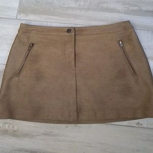 J.O.A Mini Vegan Tan Skirt